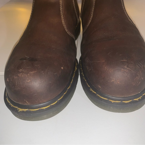 Dr. Martens Industrial Furness Steel Toe Chelsea Aztec Crazy Horse; Used Size 11